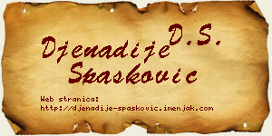 Đenadije Spasković vizit kartica
